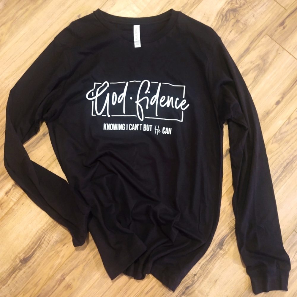 Long sleeve shirt- GODFIDENCE